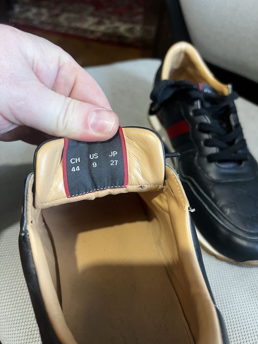 Sneakers Gucci Originali - Model GG Embossed Web Stripe - Mărimea 44