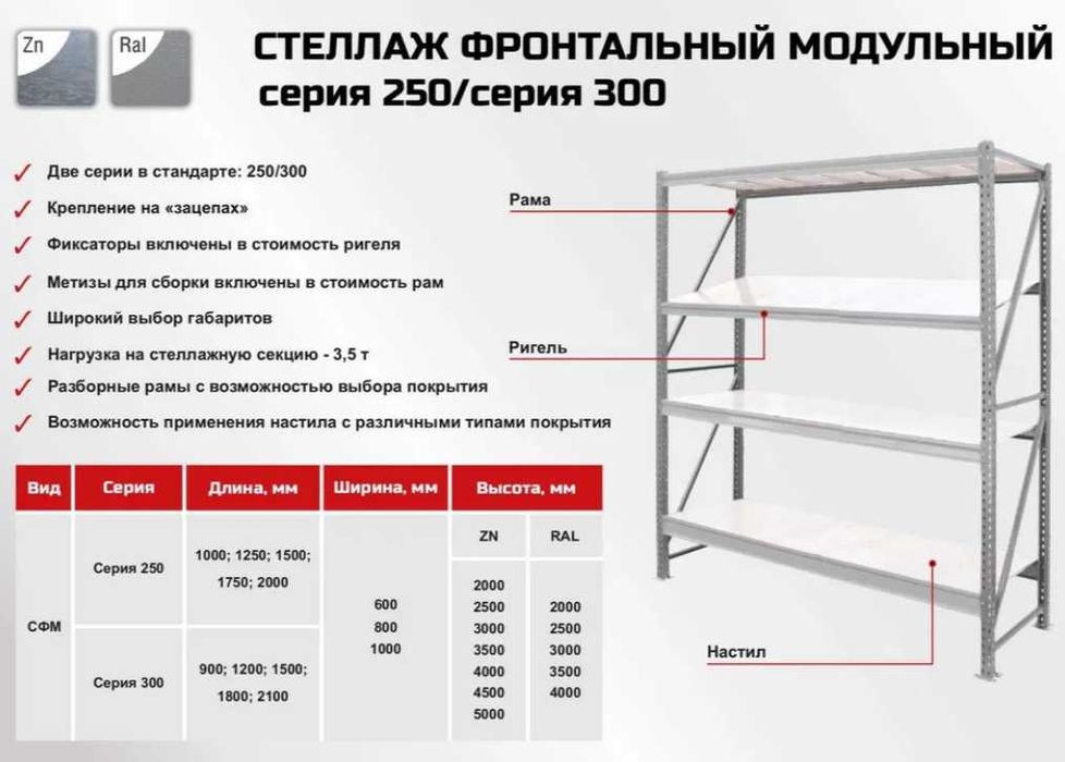 Стеллаж  в гараж