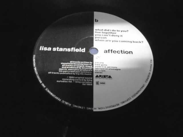 Винил   пластинка   Lisa Stansfield ‎– Affection