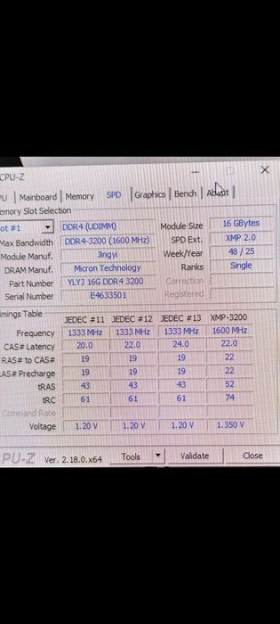 DDR 4 16g  3200ггц