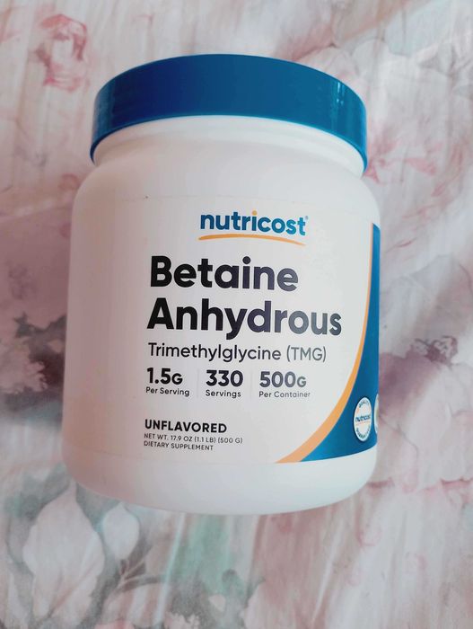 Betaine Anhydrous (TMG) 500 г – 330 дози Nutricost