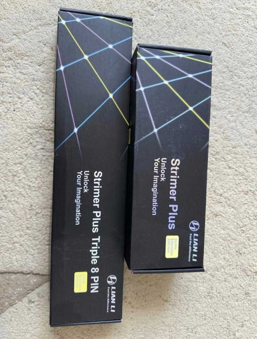 Lian Li Strimer Plus 24 PIN + Triple 8 PIN RGB Extension Cables - Noi