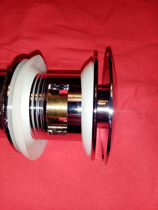 2 бр. Сифон за мивка с преливник с клапан