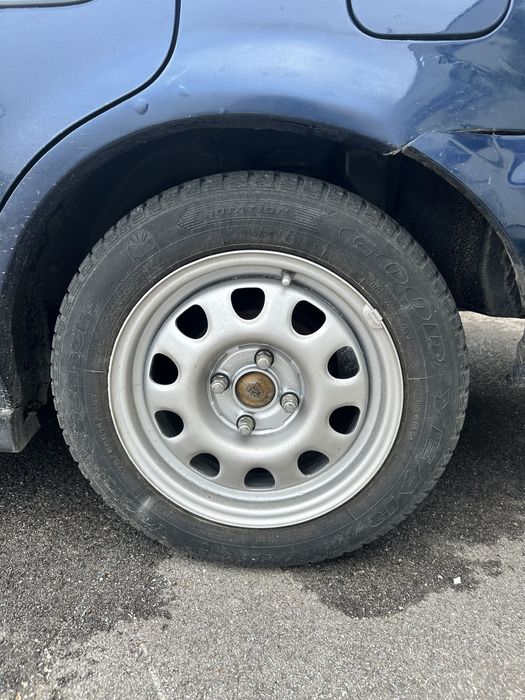 14 4х100 железарки със стар дот гуми