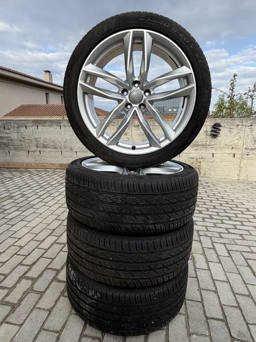 Oferta!Jante originale Audi A6 Allroad  R20 din Titan, anvelope de vara 255/40/20-7 mm