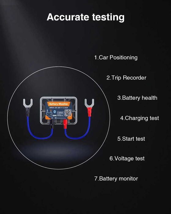 Sistem de monitorizare a bateriei auto moto wireless