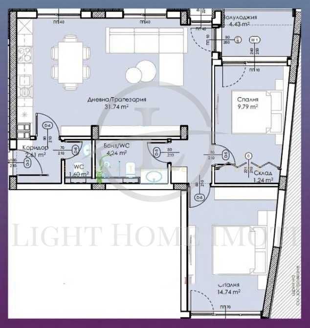 Продава се Тристаен апартамент в Пловдив, Младежки Хълм - 96 кв.м за 782 €/кв.м - Снимка #3