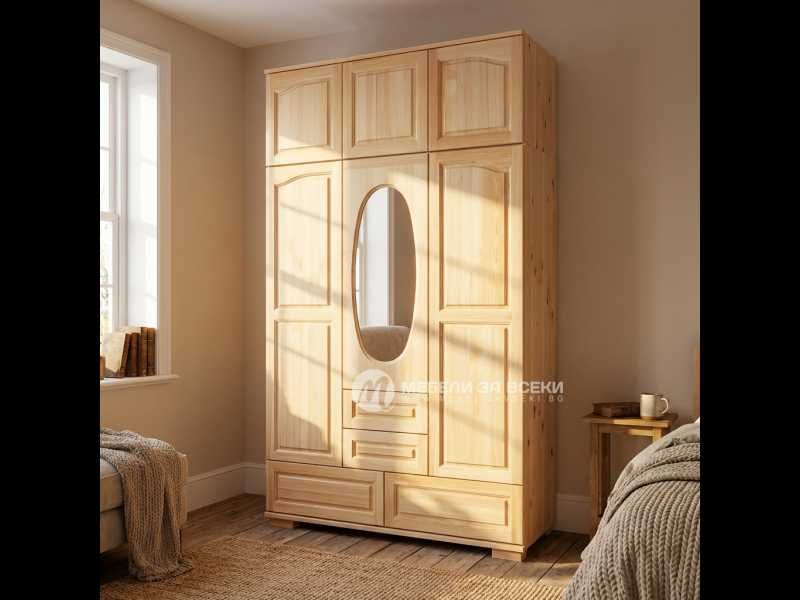 Нов! Гардероб трикрилен елипса