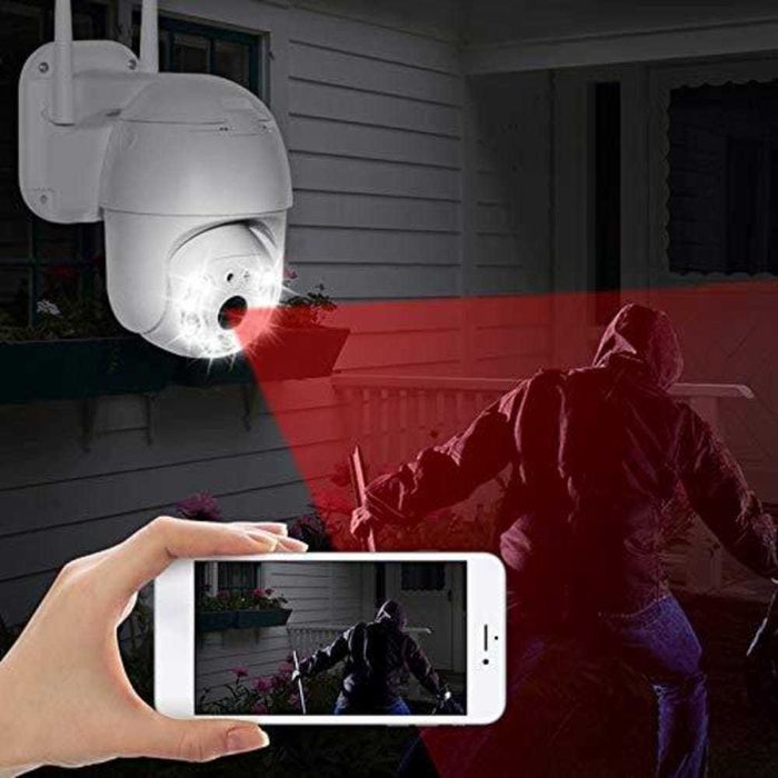 2 или 1 БРОЯ WIFI Въртяща се Куполна Безжична Камера 5MPX HD