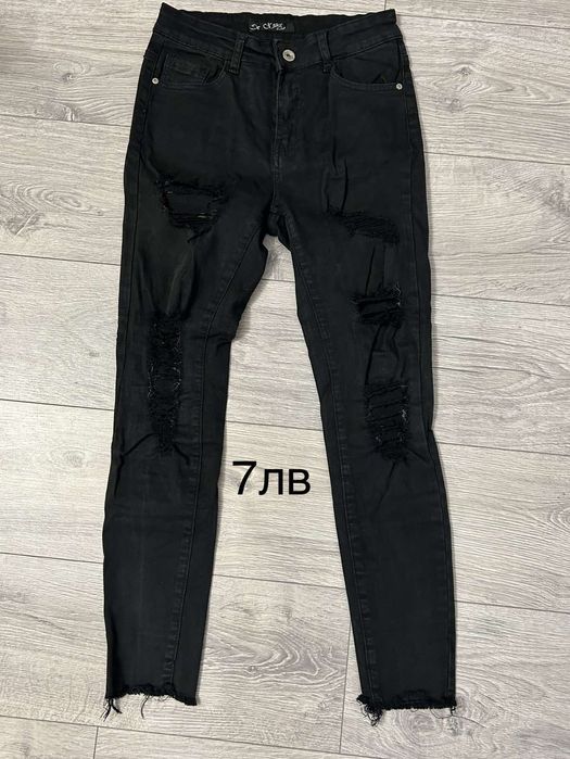 Дамски черни дънки