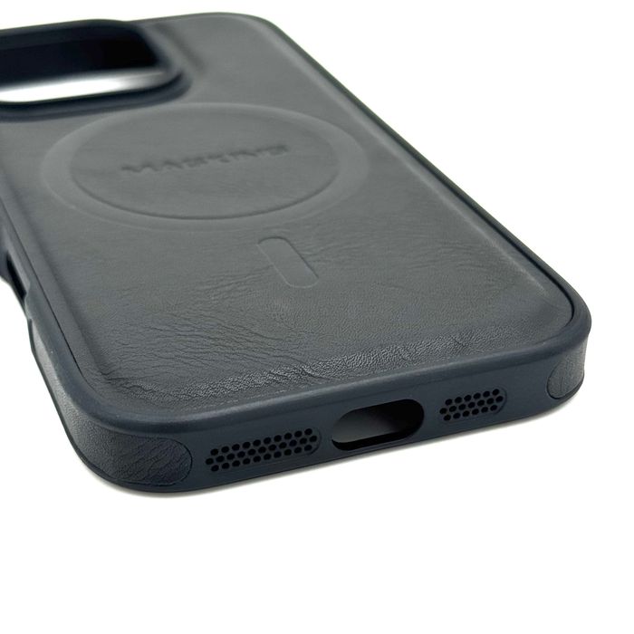 Калъф от ЕКО кожа с Magsafe портфейл за iPhone 16 Pro