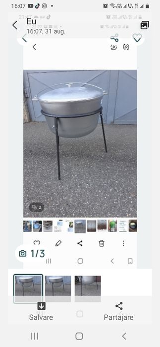 Vand ceaun de aluminiu nou cu capac de 40litri 24l 20l 16l