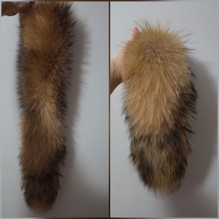 Естествен пух от енот за гугла на яке