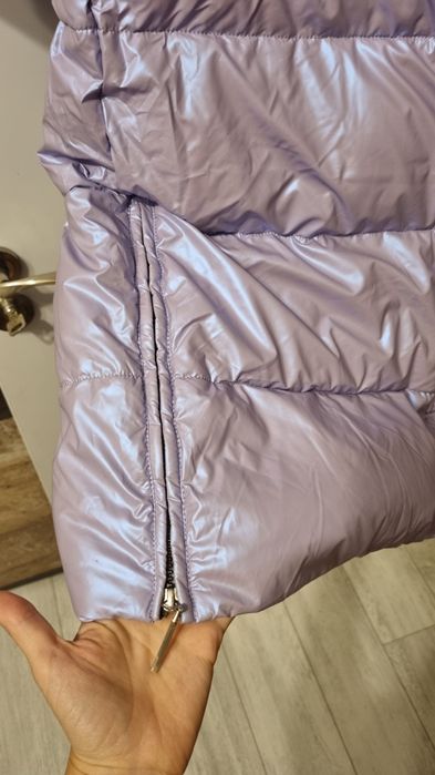 Дълго лилаво яке, уникален цвят