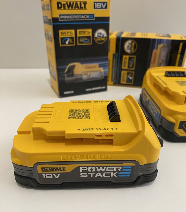 Батерии DeWALT 12V / 18V / 54V - XR / FlexVolt / PowerStack  - 2025г !