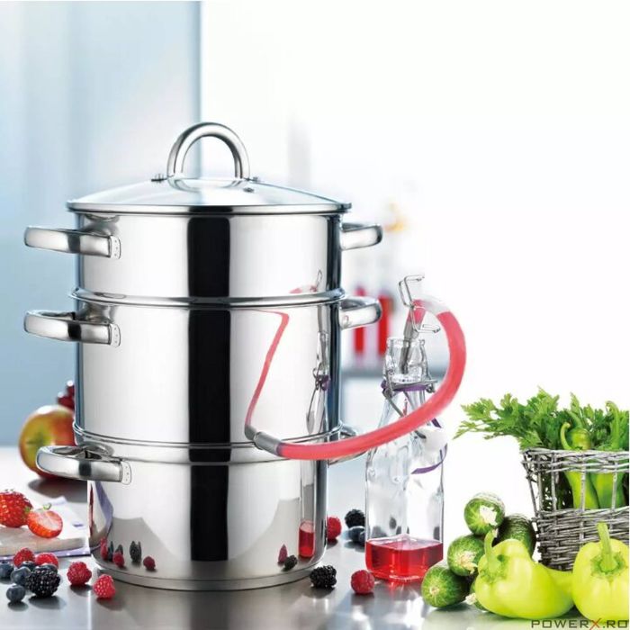 Set oale din inox pentru preparat suc si siropuri, 26 cm, capacitate 8