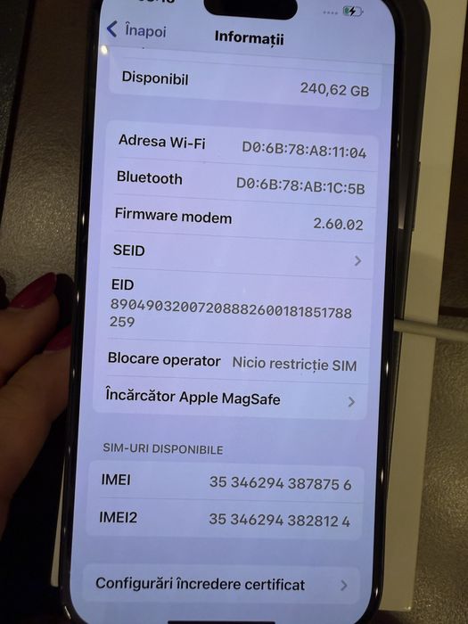 Iphone 15 PRO 256 GB