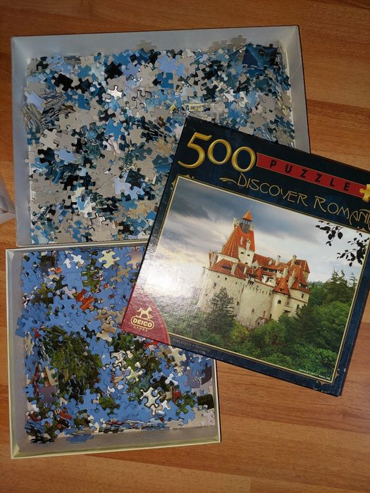 Пъзели - Наредени и залепени и ненаредени с оригиналните кутии