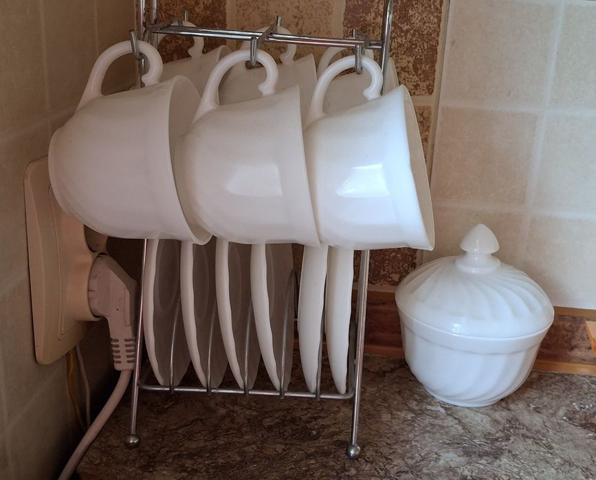 Чайный Сервиз Luminarc+Сахарница+Подставка!