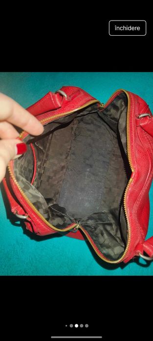 Geanta din piele Musette