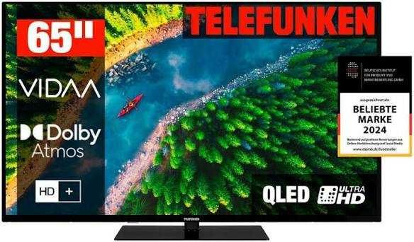 Televizor QLED Telefunken  Smart TV 55"(138cm), D55Q850M8CWI, VIDAA 4K HDR !