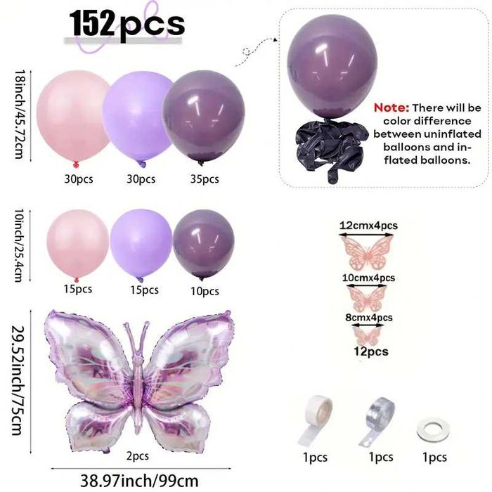Set baloane 126/132/152 piese
