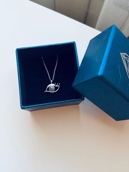 Сребърно колие “Синьо око” от Blue Diamond