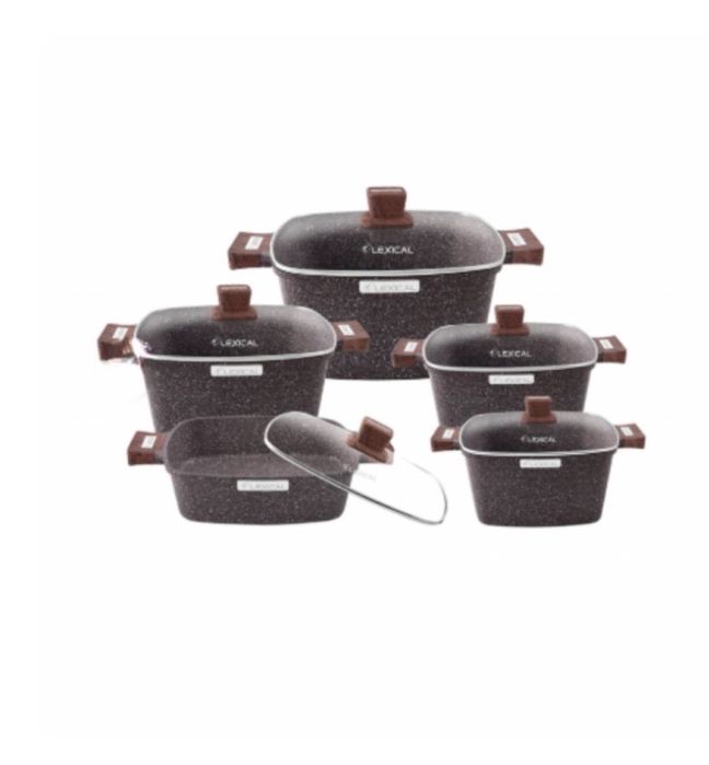 Гранитен комплект касероли от 10 части за кулинарни шедьоври Lexical