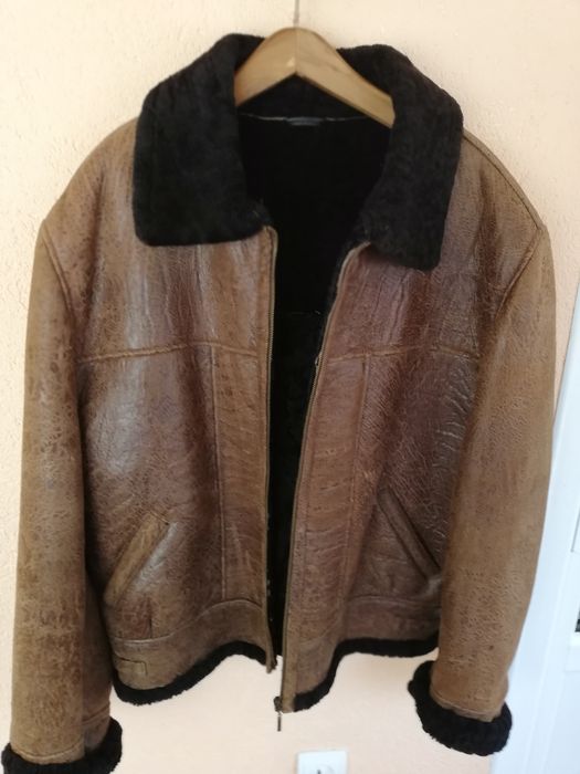 Geaca piele bărbați Aviator Cougar Xl