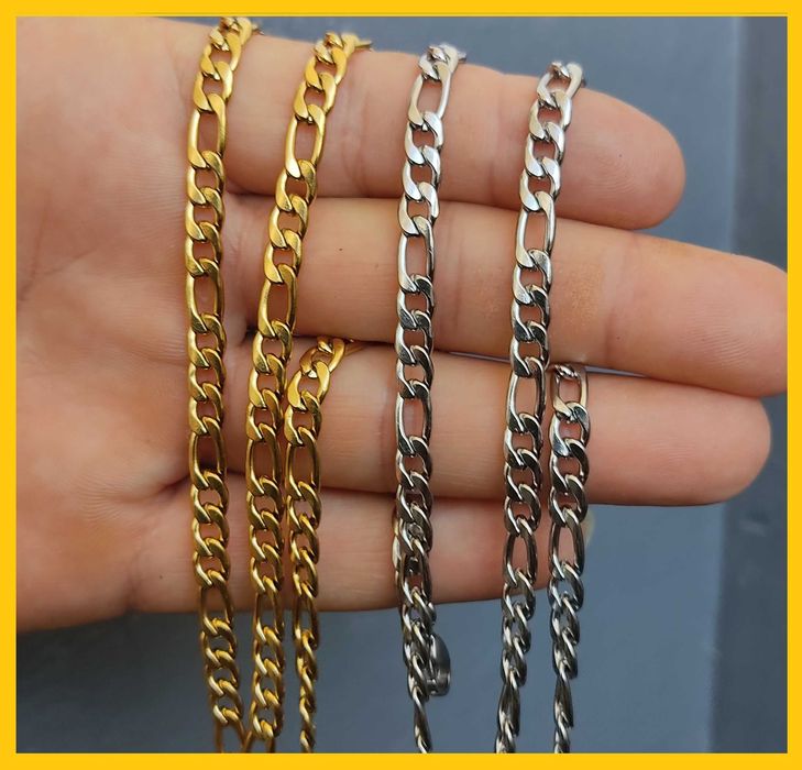 50см 60см синджир ланец златен сребърен златна сребърна верижка гривна