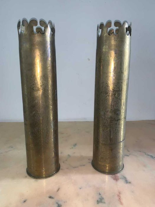 Set vaza din obuz tun