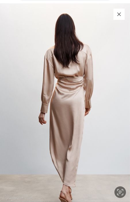 Дамска сатенена рокля Mango