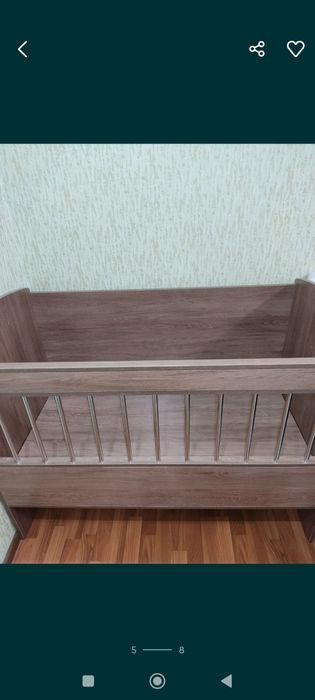 Детская кроватка абсолютно новая.
