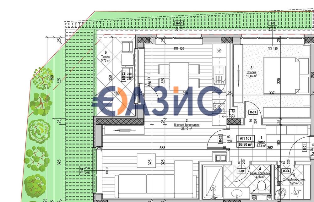 Продава се Двустаен апартамент в Несебър - 77 кв.м за 1358 €/кв.м - Снимка #7