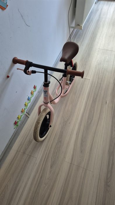 Bicicletă fără pedale Btwin Runride 500 10'' Roz-Bej Copii