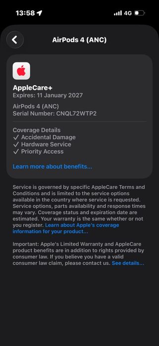 AirPods 4 ANC Originale •  Factură iStyle •  Garanție AppleCare+