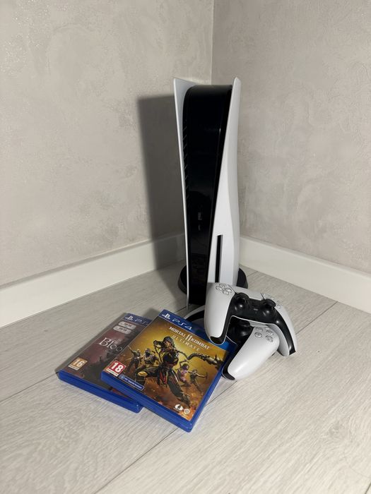 PlayStation 5 Fat, 2 геймпада+2 игры