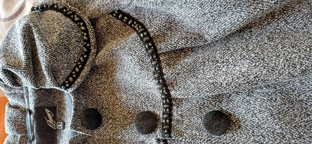 Разкошен СЕТ 3 Части-САКО с Камъни+ПОЛА Висока талия и Колан+РИЗА!НОВИ