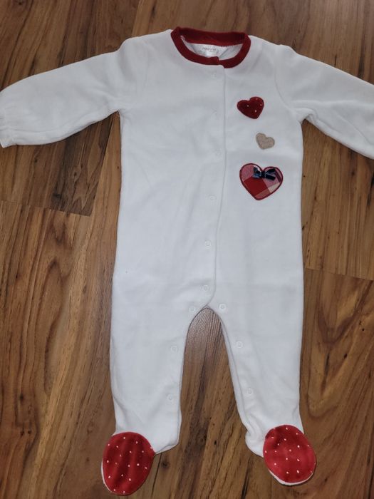 Бял гащеризон ромпър Mayoral, 2-4 месеца