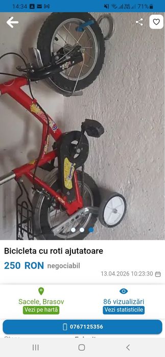 Pachet trotineta,motocicleta, bicicleta fara pedale plus skate bord