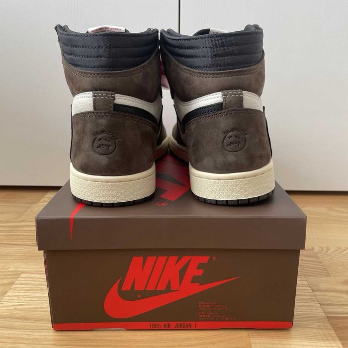 Adidasi Nike Air Jordan 1 Retro Travis Scott Cactus Jack Dark Mocha
