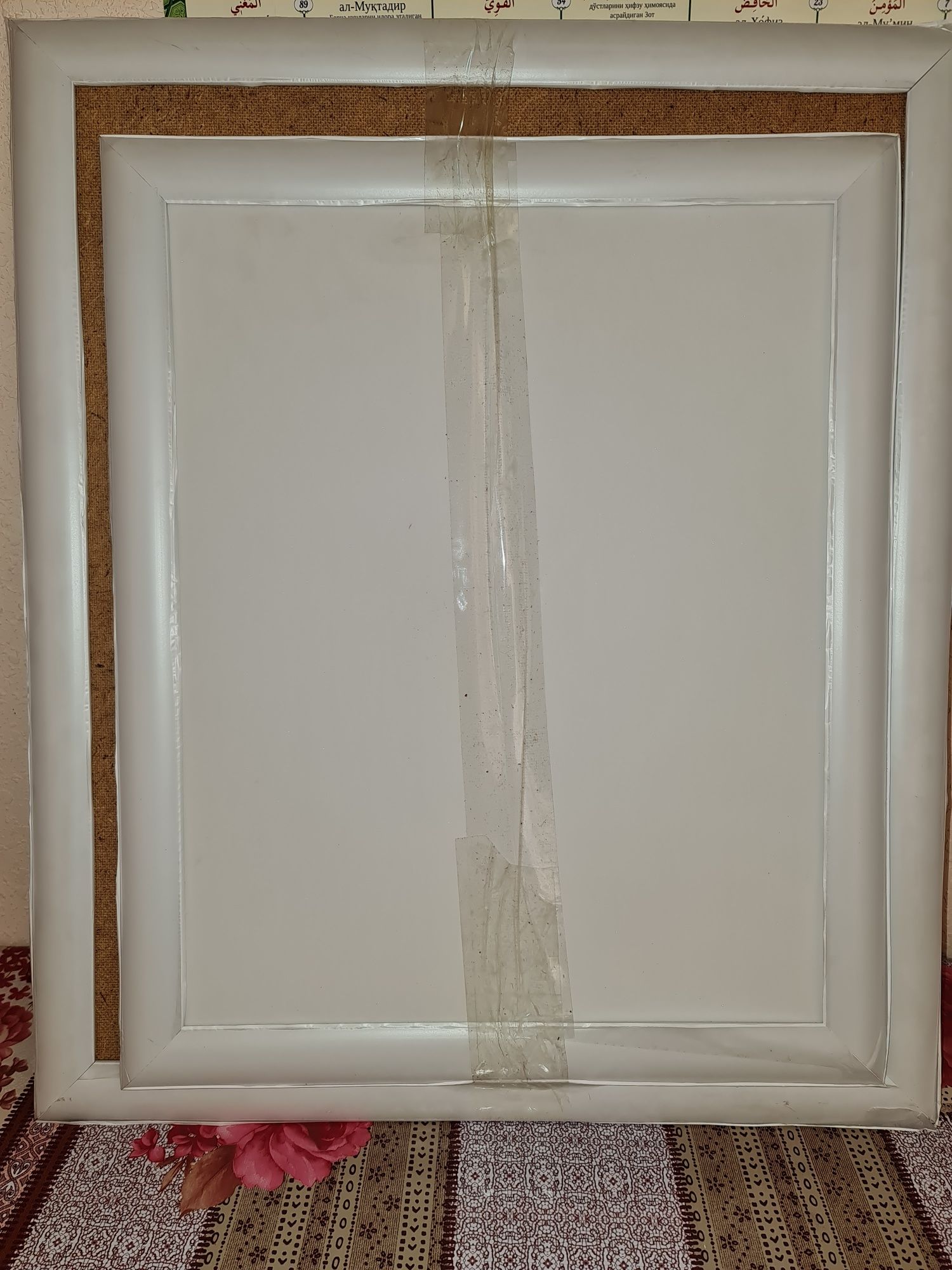 Рамка Сосна тонированная 20х20 см ширина багета 20 мм вставка - пластик