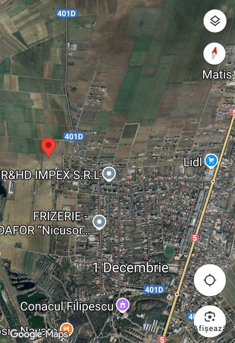 Teren comuna 1 decembrie