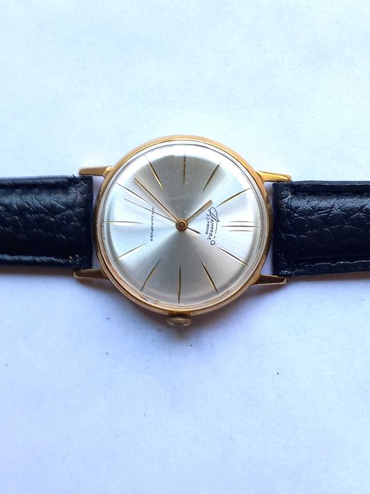 Ceas Poljot VIMPEL 23 jewels placat cu aur , model mai Rar