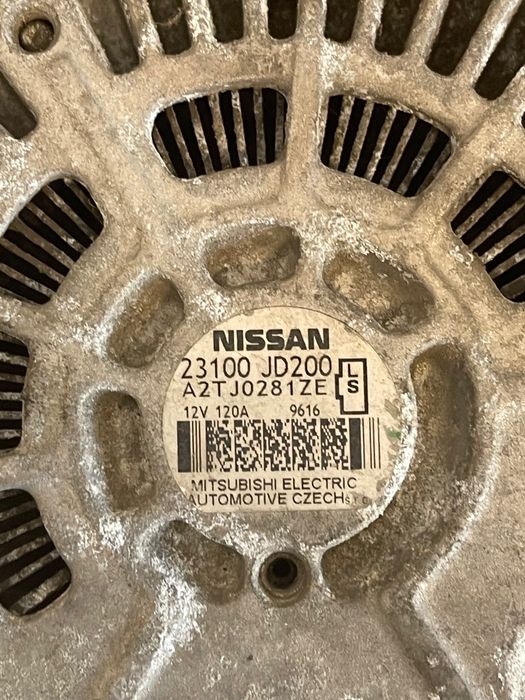 Alternator Nissan Qashqai / Qashqai +2 I J10, Jj10 2006 - 2014 2.0
