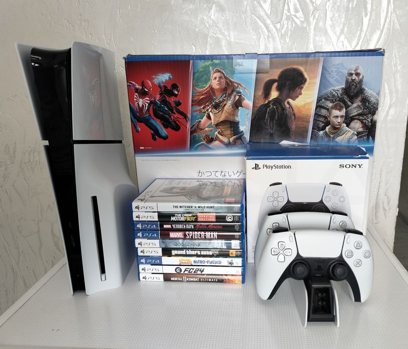 Playstation 5 два геймпада игры