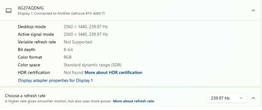 Monitor Gaming OLED ASUS ROG Strix XG27AQDMG – 240Hz, 0.03ms (Ca Nou)