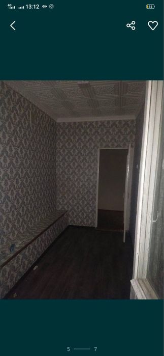 1 хоналик 2 хона килинган ижарага берилади поля олдида