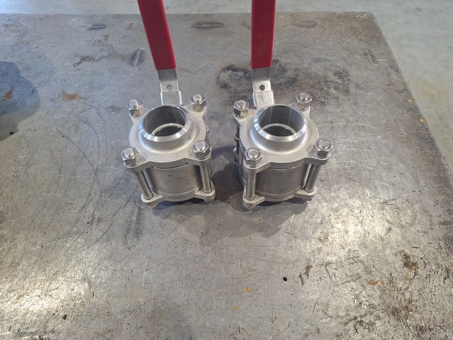 Неръждаем спирателен кран Ф50