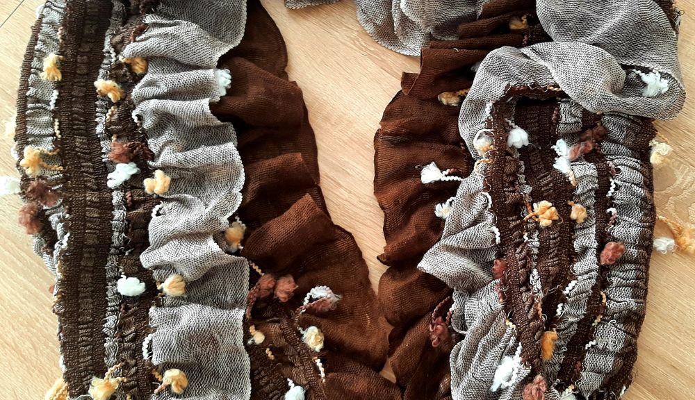 Ефектен ,дълъг шал и Фин ,рошав шал,фин ,шапка